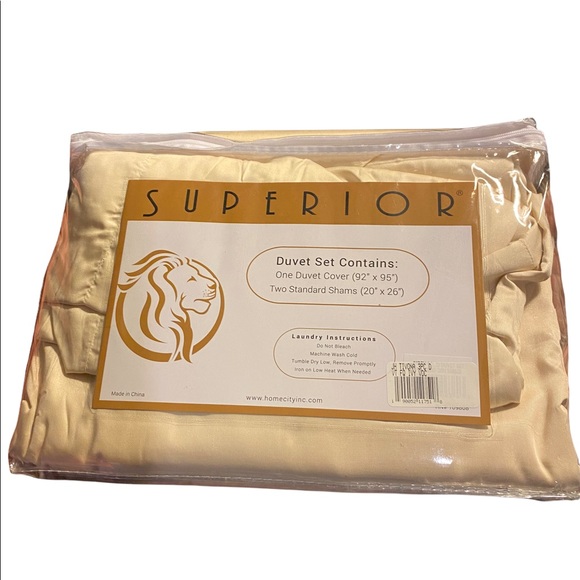 Bamboo Full/Queen Duvet 3 piece set, NWT - Picture 3 of 5